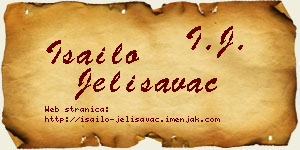 Isailo Jelisavac vizit kartica